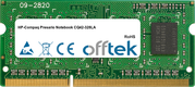 Presario Notebook CQ42-328LA 4GB Module - 204 Pin 1.5v DDR3 PC3-8500 SoDimm