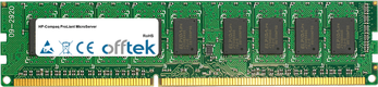 ProLiant MicroServer 4GB Module - 240 Pin 1.5v DDR3 PC3-10664 ECC Dimm (Dual Rank)