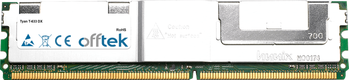 T-633 DX 4GB Kit (2x2GB Modules) - 240 Pin 1.8v DDR2 PC2-5300 ECC FB Dimm