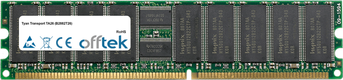Transport TA26 (B2882T26) 2GB Module - 184 Pin 2.5v DDR400 ECC Registered Dimm (Dual Rank)