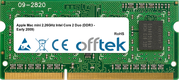 Mac mini 2.26GHz Intel Core 2 Duo (DDR3 - Early 2009) 2GB Module - 204 Pin 1.5v DDR3 PC3-8500 SoDimm