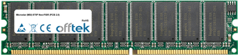 875P Neo-FISR (PCB 2.0) 1GB Module - 184 Pin 2.6v DDR400 ECC Dimm (Dual Rank)