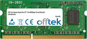 Spectre XT 15-4000eg TouchSmart Ultrabook 8GB Module - 204 Pin 1.35v DDR3 PC3-12800 SoDimm