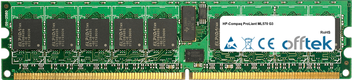 ProLiant ML570 G3 4GB Kit (2x2GB Modules) - 240 Pin 1.8v DDR2 PC2-3200 ECC Registered Dimm (Single Rank)