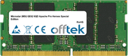 GE62 6QD Apache Pro Heroes Special Edition 16GB Module - 260 Pin 1.2v DDR4 PC4-17000 SoDimm