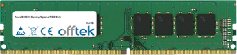 B360-H Gaming/Optane ROG Strix 16GB Module - 288 Pin 1.2v DDR4 PC4-21300 Non-ECC Dimm