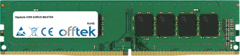 X299 AORUS MASTER 16GB Module - 288 Pin 1.2v DDR4 PC4-19200 Non-ECC Dimm