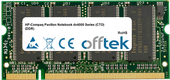 Pavilion Notebook dv4000 Series (CTO) (DDR) 1GB Module - 200 Pin 2.5v DDR PC333 SoDimm