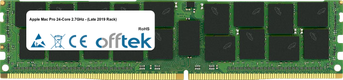 Mac Pro 24-Core 2.7GHz - (Late 2019 Rack) 128GB Module - 288 Pin 1.2v DDR4 PC4-23400 ECC Registered Dimm
