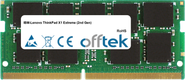 ThinkPad X1 Extreme (2nd Gen) 16GB Module - 260 Pin 1.2v DDR4 PC4-21300 ECC SoDimm
