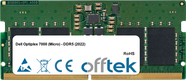 Optiplex 7000 (Micro) - DDR5 (2022) 32GB Module - 262 Pin 1.1v DDR5 PC5-38400 SoDimm