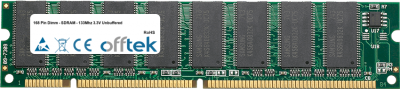  168 Pin Dimm - SDRAM - 133Mhz 3.3V Unbuffered 64MB Module