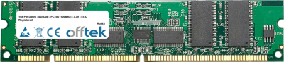  168 Pin Dimm - SDRAM - PC100 (100Mhz) - 3.3V - ECC Registered 256MB Module