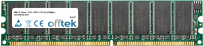  184 Pin Dimm - 2.5V - DDR - PC2100 (266Mhz) - Unbuffered ECC 256MB Module