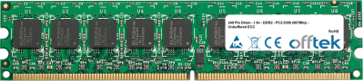  240 Pin Dimm - 1.8v - DDR2 - PC2-5300 (667Mhz) - Unbuffered ECC 512MB Module