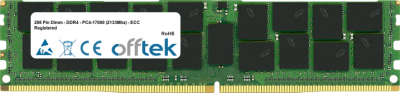  288 Pin Dimm - DDR4 - PC4-17000 (2133Mhz) - ECC Registered 8GB Module