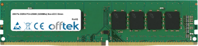  288 Pin DDR4 PC4-25600 (3200Mhz) Non-ECC Dimm 8GB Module