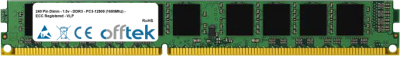  240 Pin Dimm - 1.5v - DDR3 - PC3-12800 (1600Mhz) - ECC Registered - VLP 8GB Module