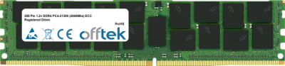  288 Pin 1.2v DDR4 PC4-21300 (2666Mhz) ECC Registered Dimm 8GB Module