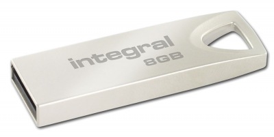 Integral Metal ARC USB 2.0 Flash Drive 8GB