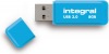 Integral Neon USB 3.0 Flash Drive 8GB Drive (Blue)