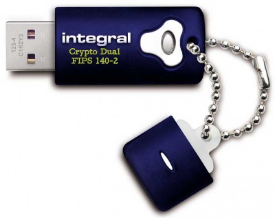 Integral Crypto Dual FIPS 140-2 Encrypted USB Drive 8GB