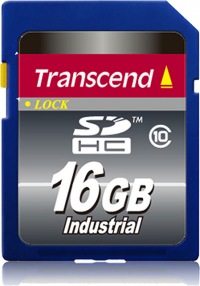 Transcend Industrial Temp SDHC Class 10 16GB Card