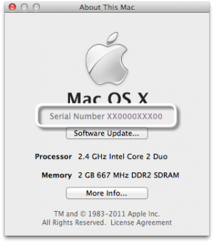 Apple Serial Number